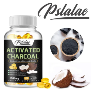 Pslalae Activated Charcoal Capsules - 1,200 Mg